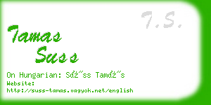 tamas suss business card